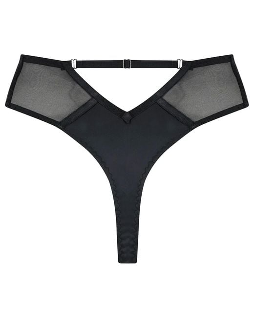 Voller the Corset Company Limited Black Vivienne Thong