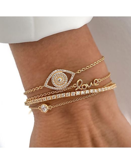 SALLY SKOUFIS Black Flirtation Bracelet With Made Cz Diamond Stimulant
