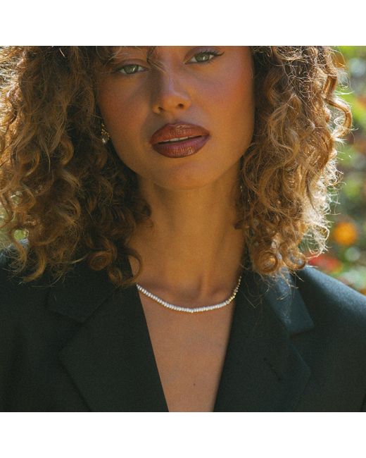 Martina Rozenberg Smira Jewelry Metallic Pearl Cascade Necklace