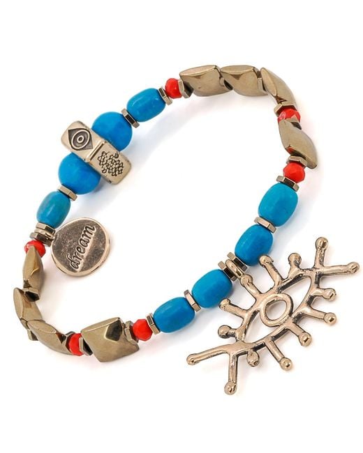 Ebru Jewelry Blue Evil Eye Dream Beaded Bracelet