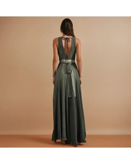 Zhenabia Green Zhe Dress Khaki