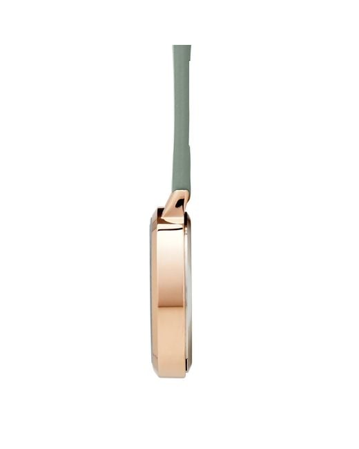 Bermuda Watch Company Green Rose Annie Apple Meraki Rose Sage Leather Nurse Fob Watch