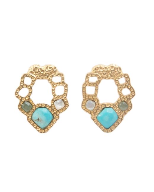 Christina Greene Metallic Mujeres Earring