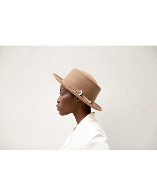 Jamie Slye Hats + Accessories Black Neutrals Noble Wool Fedora Hat
