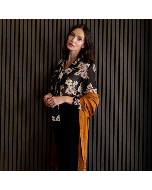 Jennafer Grace Natural Liza Tie Blouse