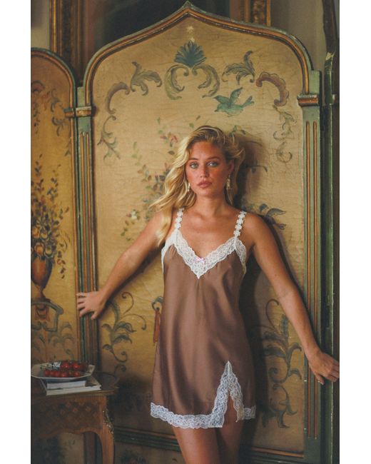 Wild Lovers Brown Solene Slip Dress
