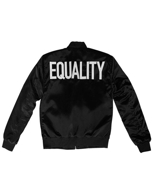 COOL Creative Black Satin Equality Jacket for men