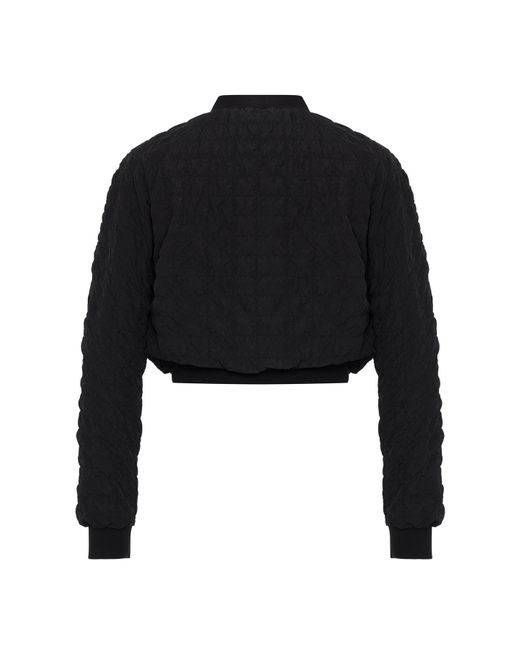 Theo the Label Black Calypso Plaid Bomber