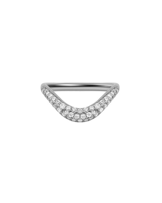 Arte Madrid White Sierra Pavé Contour Nesting Ring