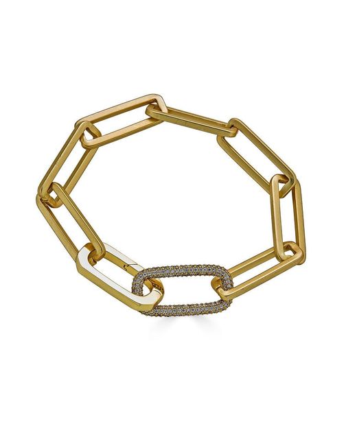 Loni Paul Jewelry Metallic Matte Chunky Rectangle Paperclip Bracelet
