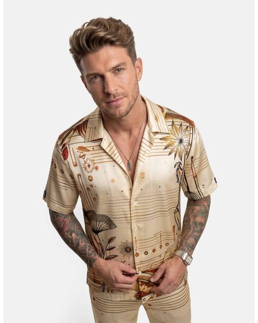 Hustle Natural Miami Baby Satin-Shirt for men