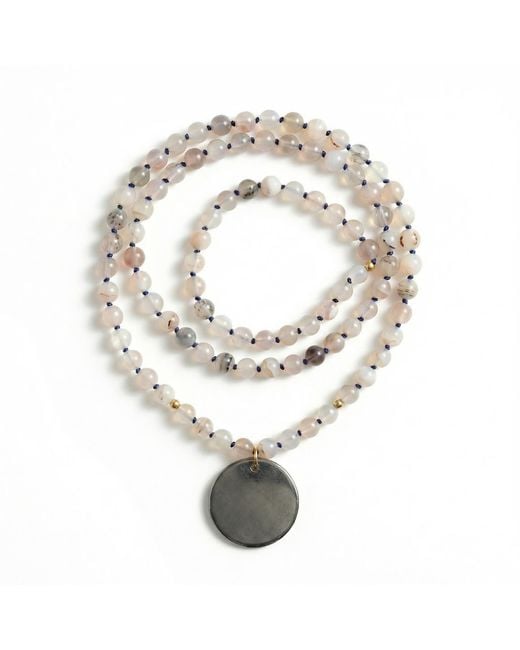 Heather Hawkins Jewelry Metallic Rockabye Long Gemstone Necklace