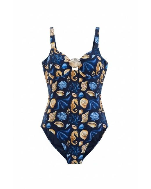Plivati Blue Isabella Underwire One Piece Swimsuit — Čiovo