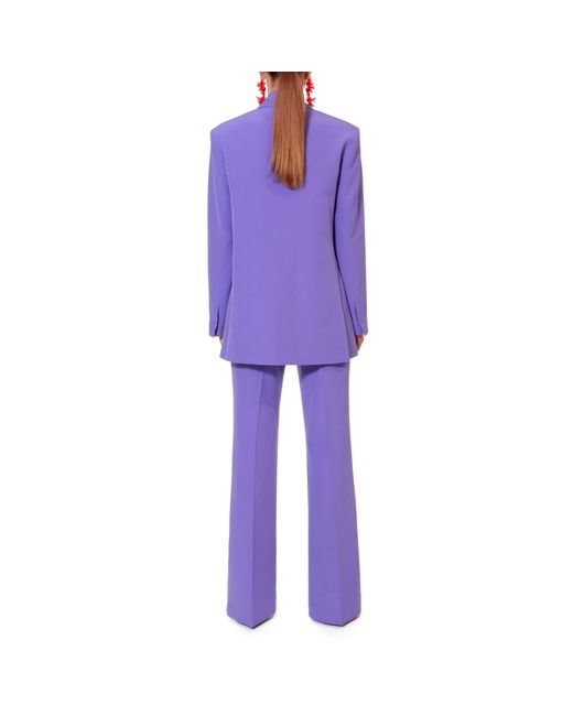 AGGI by HALEWSKI Purple Kyle Opulence High Waist Trousers