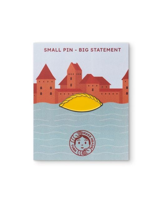 Make Heads Turn Yellow Enamel Pin Kibinas