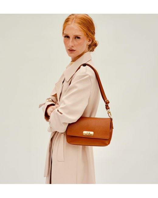Apatchy London Brown The Maisie Midi Tan Leather Bag
