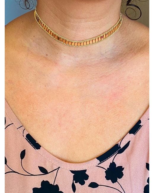 Lexi Jewelry Metallic Golden Hour Choker Necklace