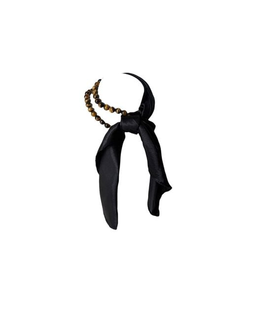 A'miss Black Muse Scarf Necklace