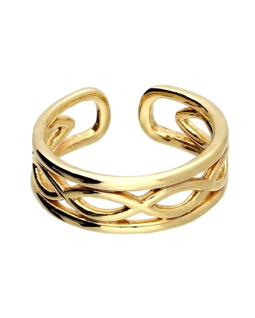 Kaizarin Metallic Plated Infinity Toe Ring