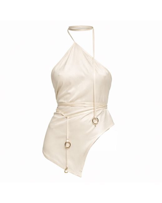 The Ethos Studio Natural Thalassa Wrap-Top