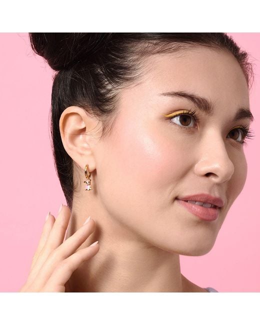 Cloud Haven Metallic Bulldog Hoops
