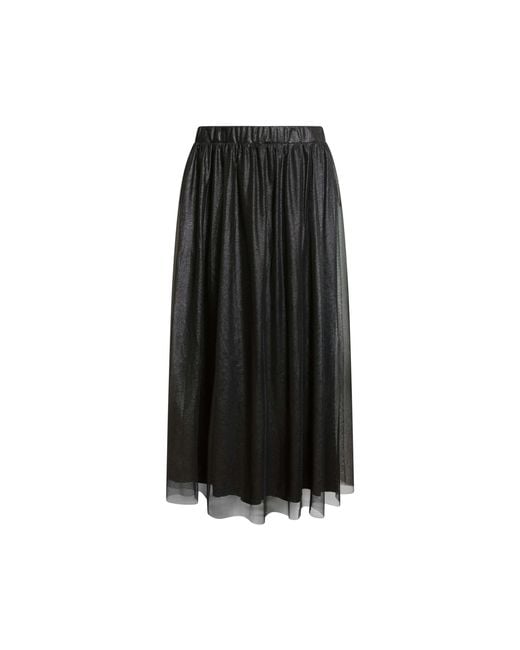 James Lakeland Black Laminated Tulle Skirt