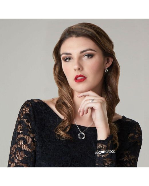 FV Jewellery Metallic Love Goes Round Circle Necklace