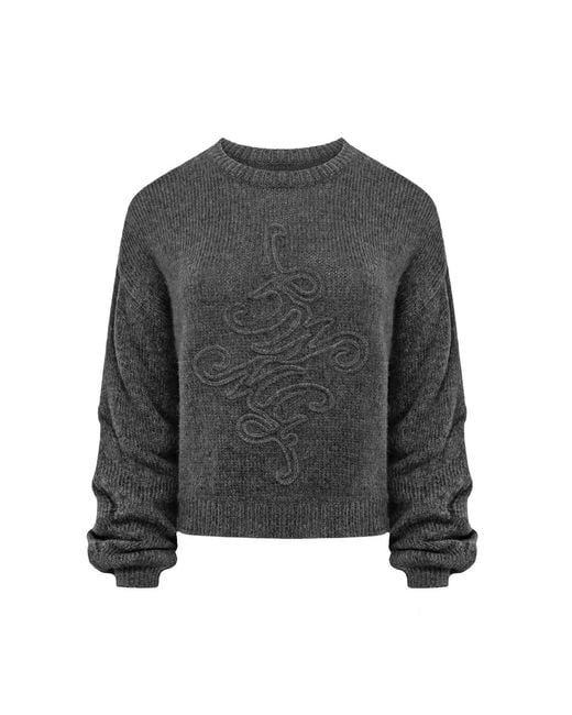 Mandragora Gray Wool And Baby Alpaca Sweater