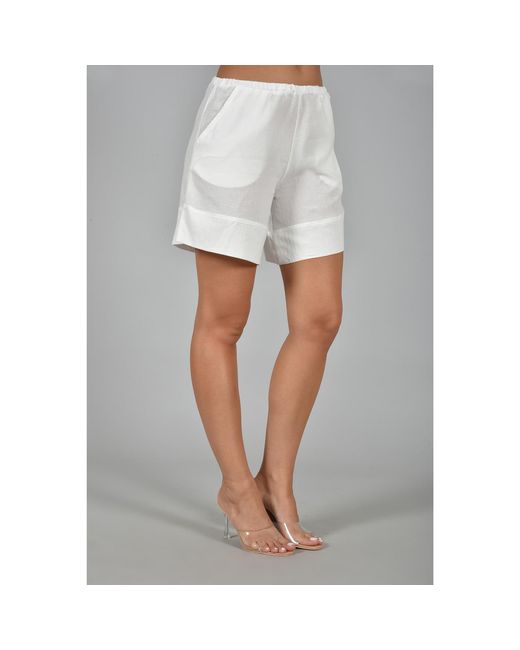 ELOI White Itasca Relaxed Shorts