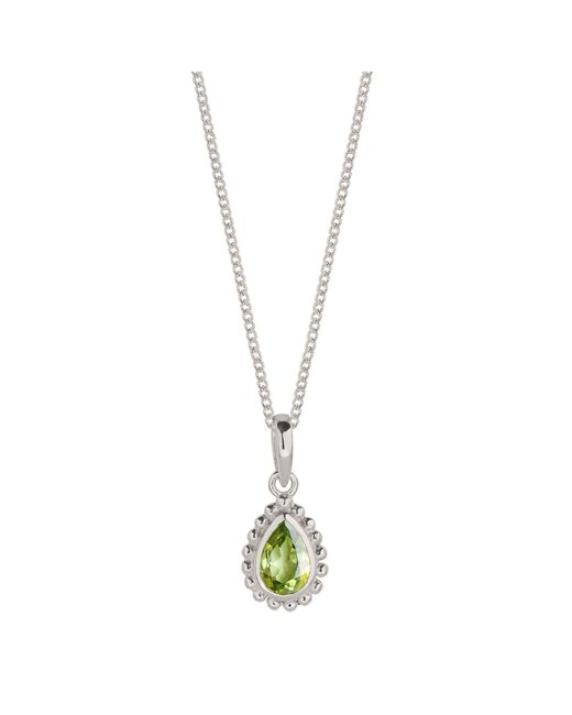 Charlotte's Web Jewellery Metallic August Birthstone Sterling Necklace