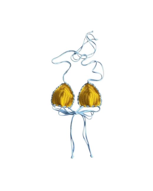 Gunes Swim Yellow Buttercup Petal Bikini Top