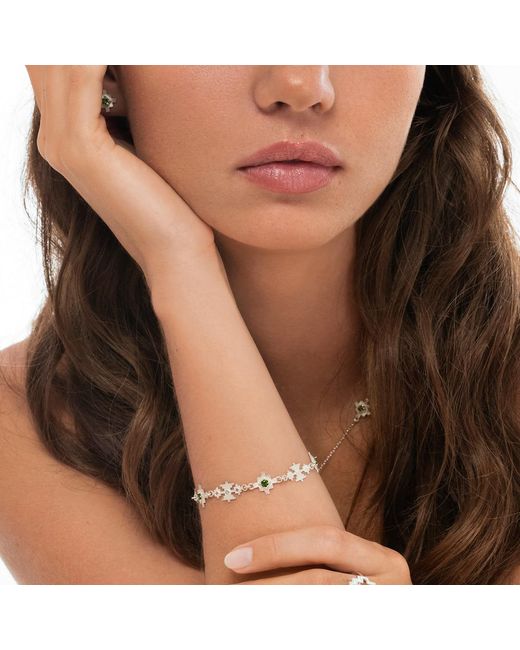 Zoe & Morgan Metallic Ayllu Bracelet Chrome Diopside