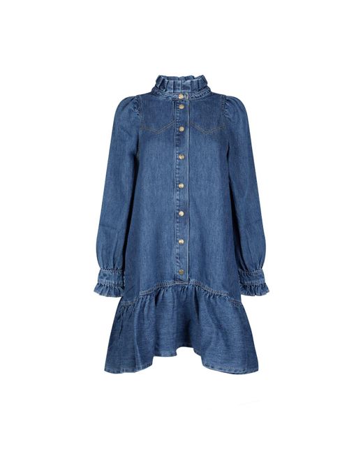 Donna Ida Blue Elizabeth The Western Swing Dress