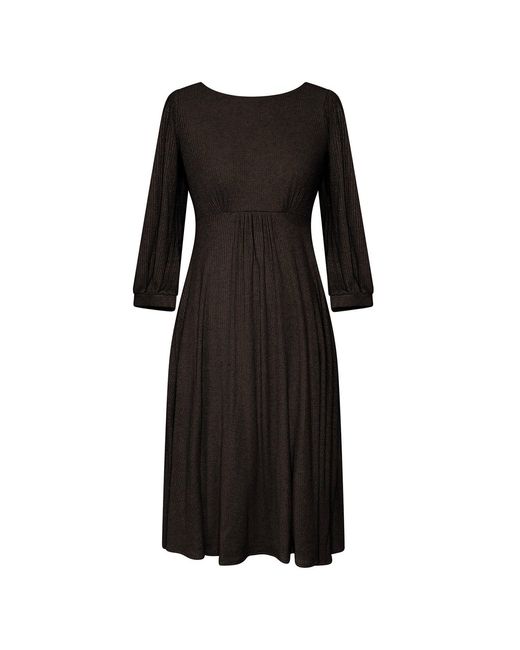 Alie Street London Black Kimberley Knitted Midi Dress
