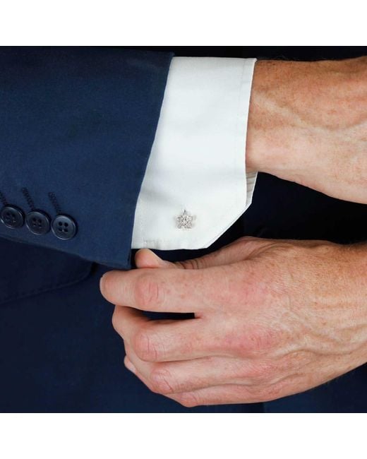 Lee Renee Metallic Cherry Blossom Cufflinks for men
