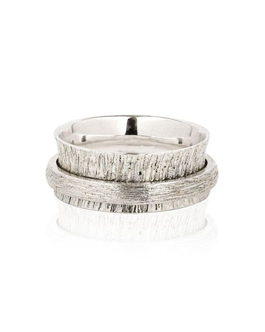 Charlotte's Web Jewellery White Nature Gratitude Spinning Ring