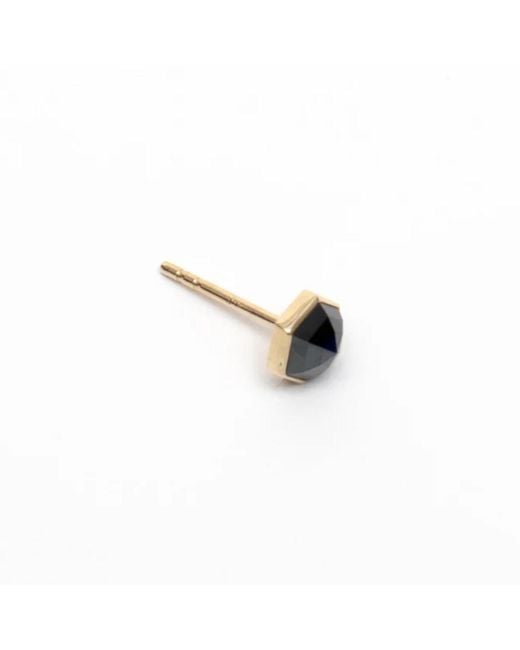 Rahul's Jewels Black Sanctum Hexa Earring Single -14 Karat With Genuine Diamond