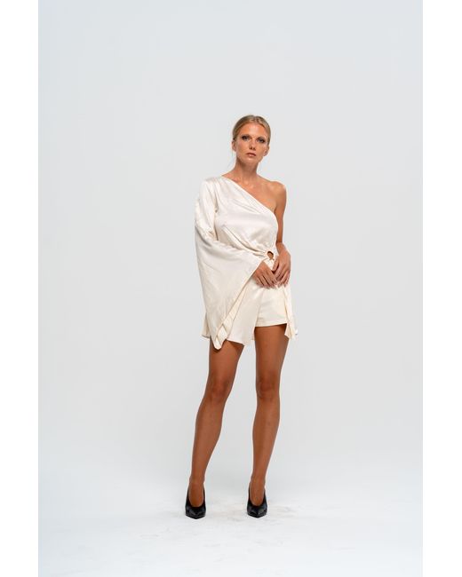 The Ethos Studio Gray Gaia Top/Mini Dress