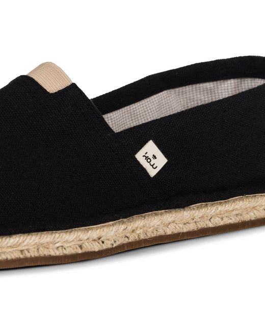 Kingdom of Wow Black Vegan Lace Up Espadrille Sneakers