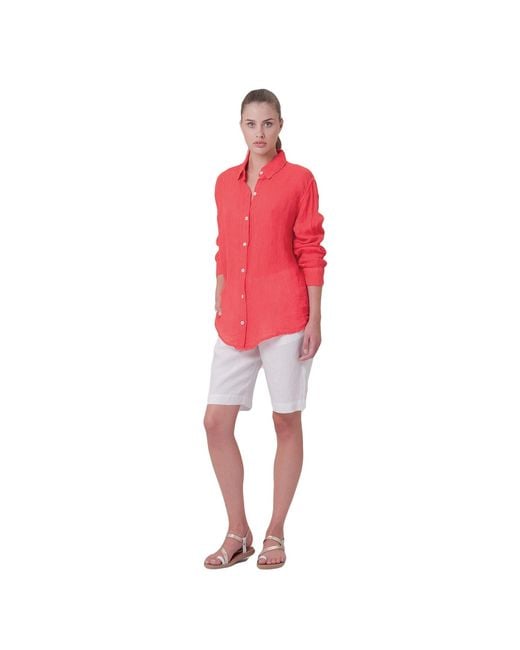 Haris Cotton Blue Linen Gauze Shirt