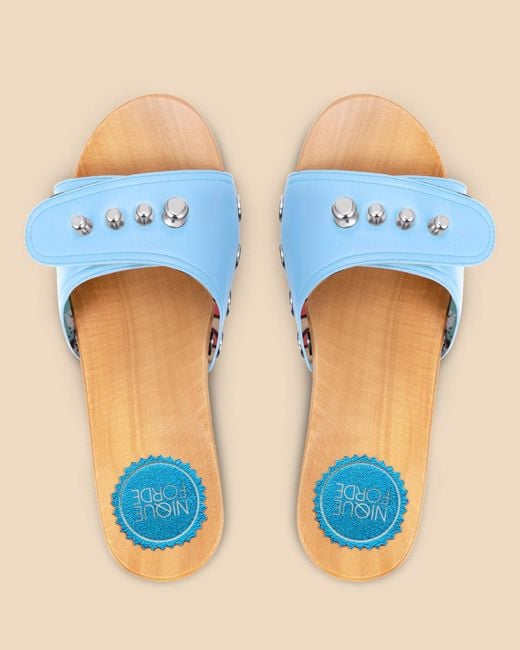 Nique Forde Blue Celeste Lucille Sandals