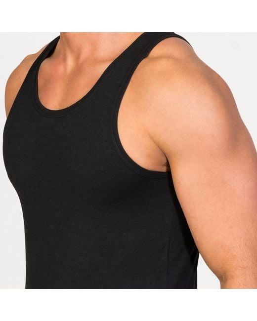 Zd - Zero Defects Black Neptuno Tank Top Soy Fiber – Antibacterial & Lightweight Fit for men