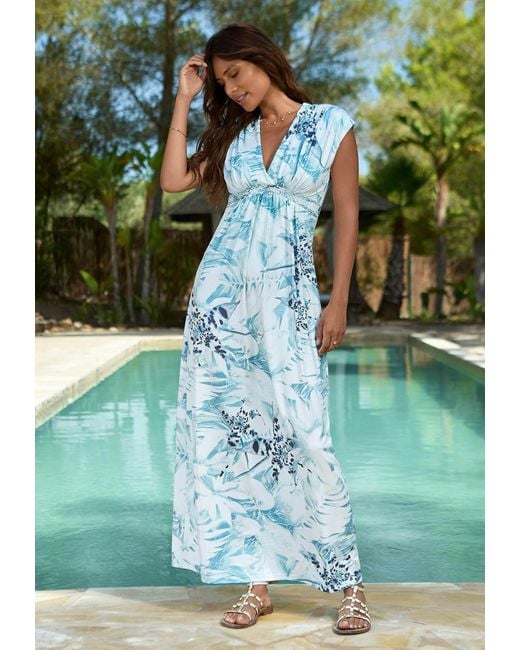 Chic by Lirette Blue Kimono Dress Contadora