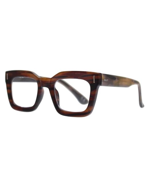Reality Eyewear Brown Keats Reader