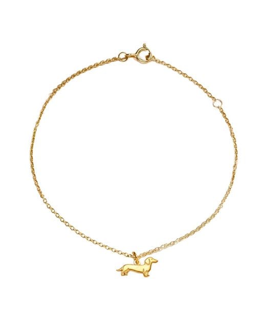 Posh Totty Designs Metallic Plated Dachshund Dinky Charm Bracelet
