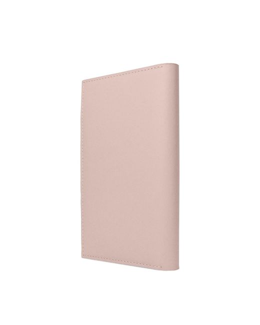 godi. Pink Handmade Leather Passport & Travel Wallet