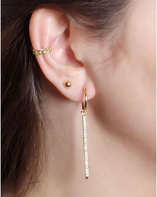 Lutiro Metallic Ball Stud Earring Set