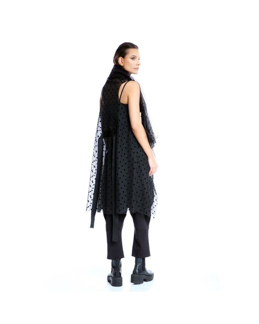 Silvia Serban Black Tulle Vest