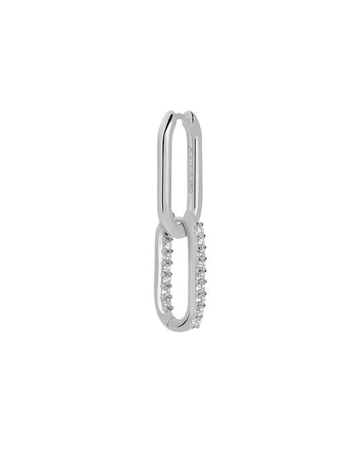 Arte Madrid Metallic Toggle Convertible Hoop Earrings