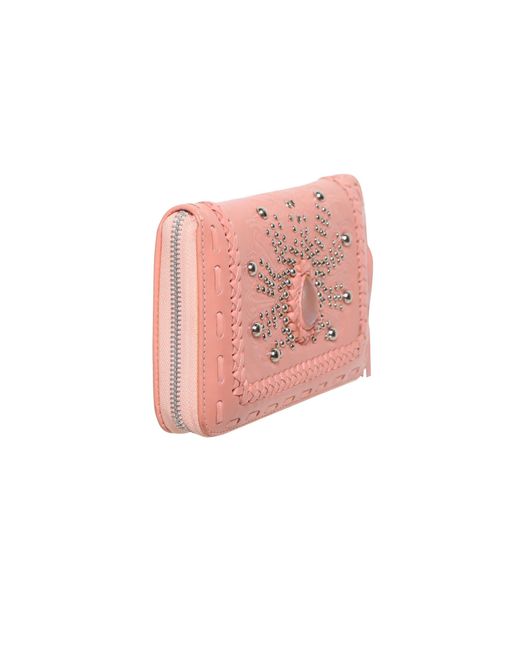 Jodi Lee Pink Monterey Peacock Wallet